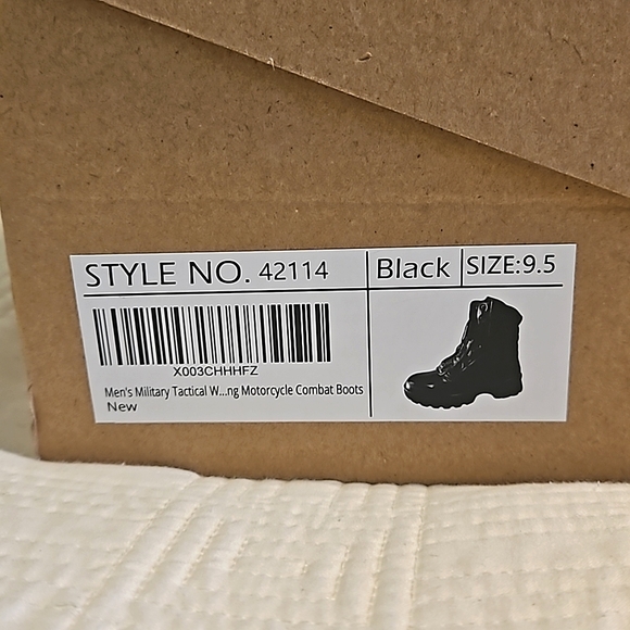 Men's Wideway Black Boots - Picture 2 of 7